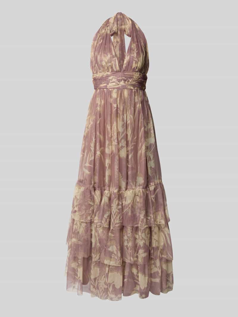 Lace & Beads Avondjurk met V-hals