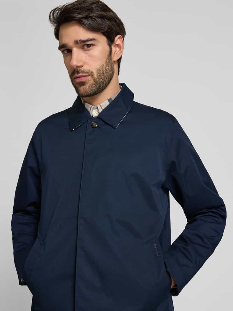 Barbour Lange jas met strookzakken model 'Rokig'