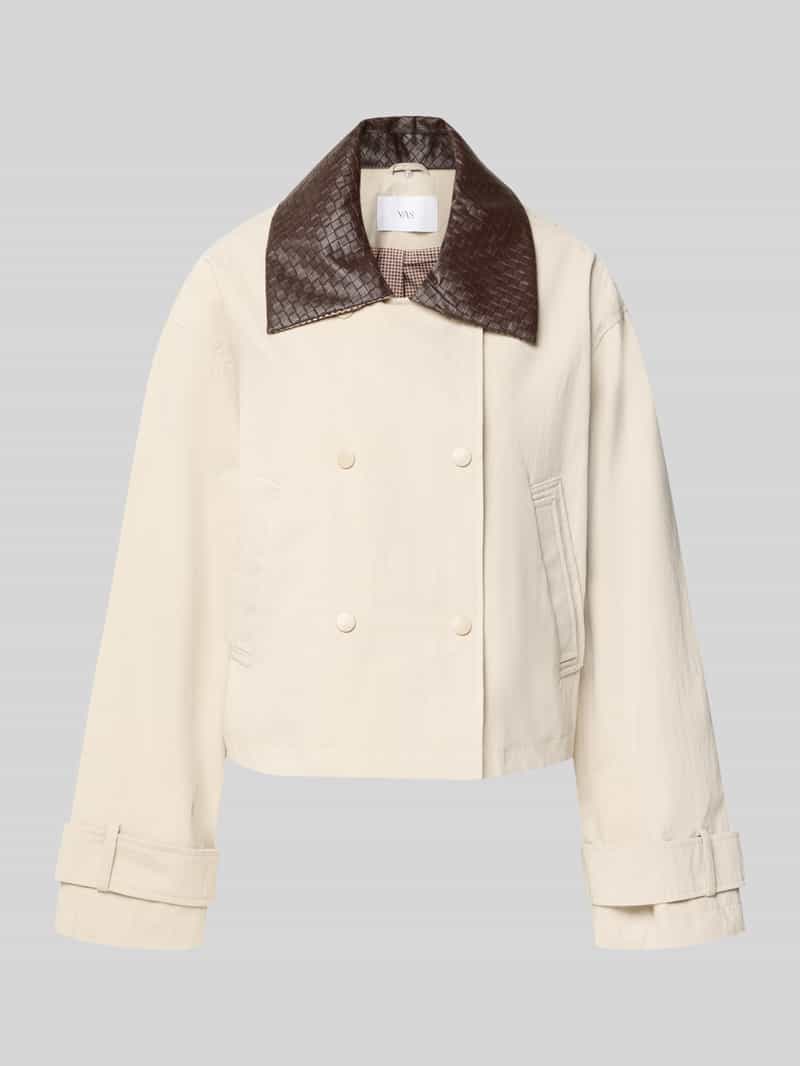 YAS Regular fit overhemdjack met mouwriempjes model 'AVANTI'