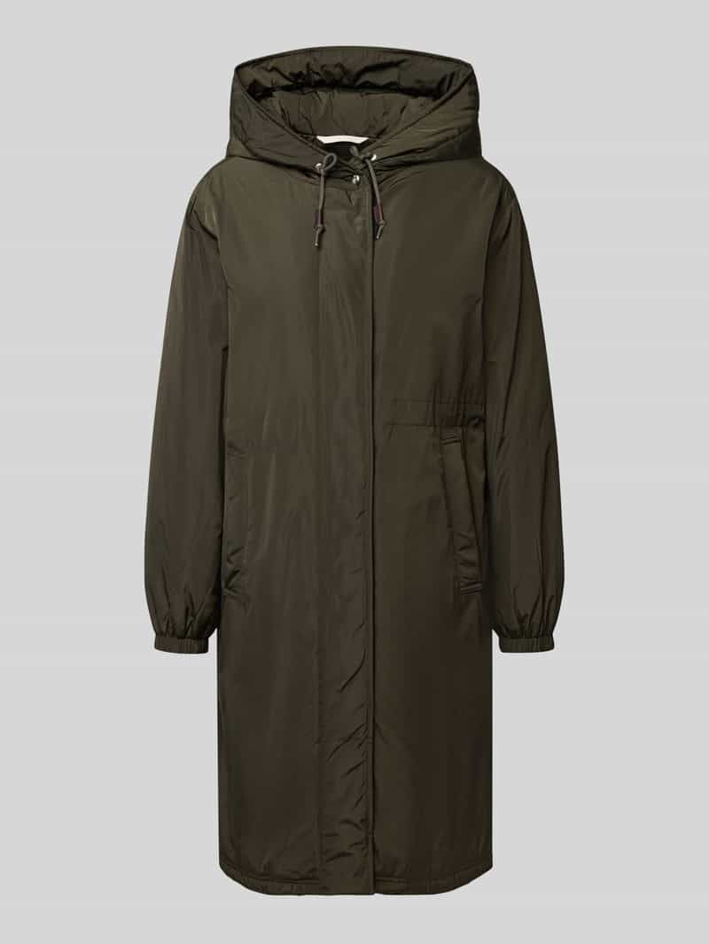 Marc O'Polo Regular Fit Parka mit Kapuzenkragen in Oliv, Größe 46 209998546