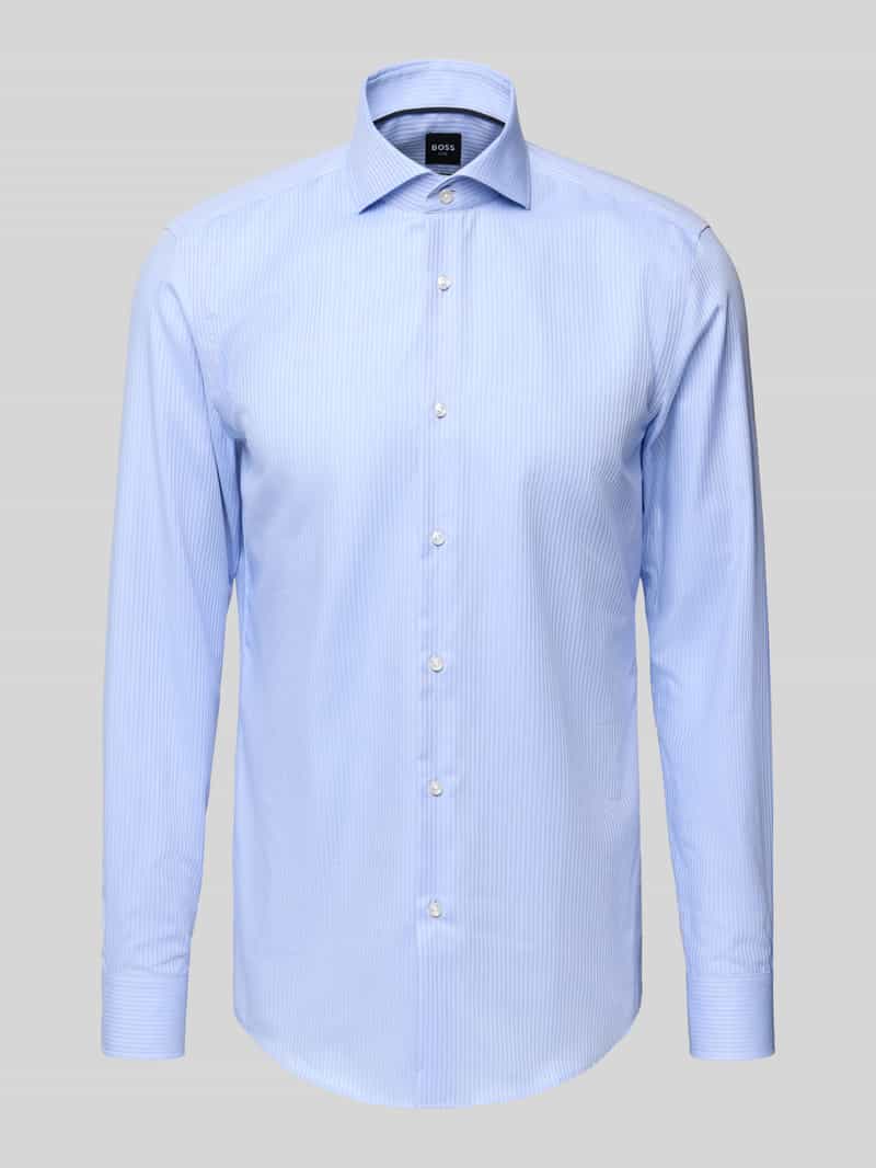 Boss Slim fit zakelijk overhemd van puur katoen model 'HANK'