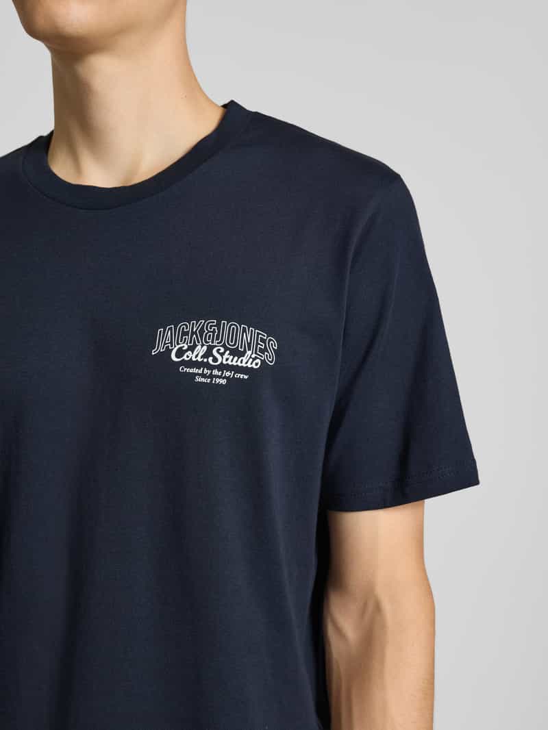 jack & jones T-shirt met labelprint model 'MAKOTO'