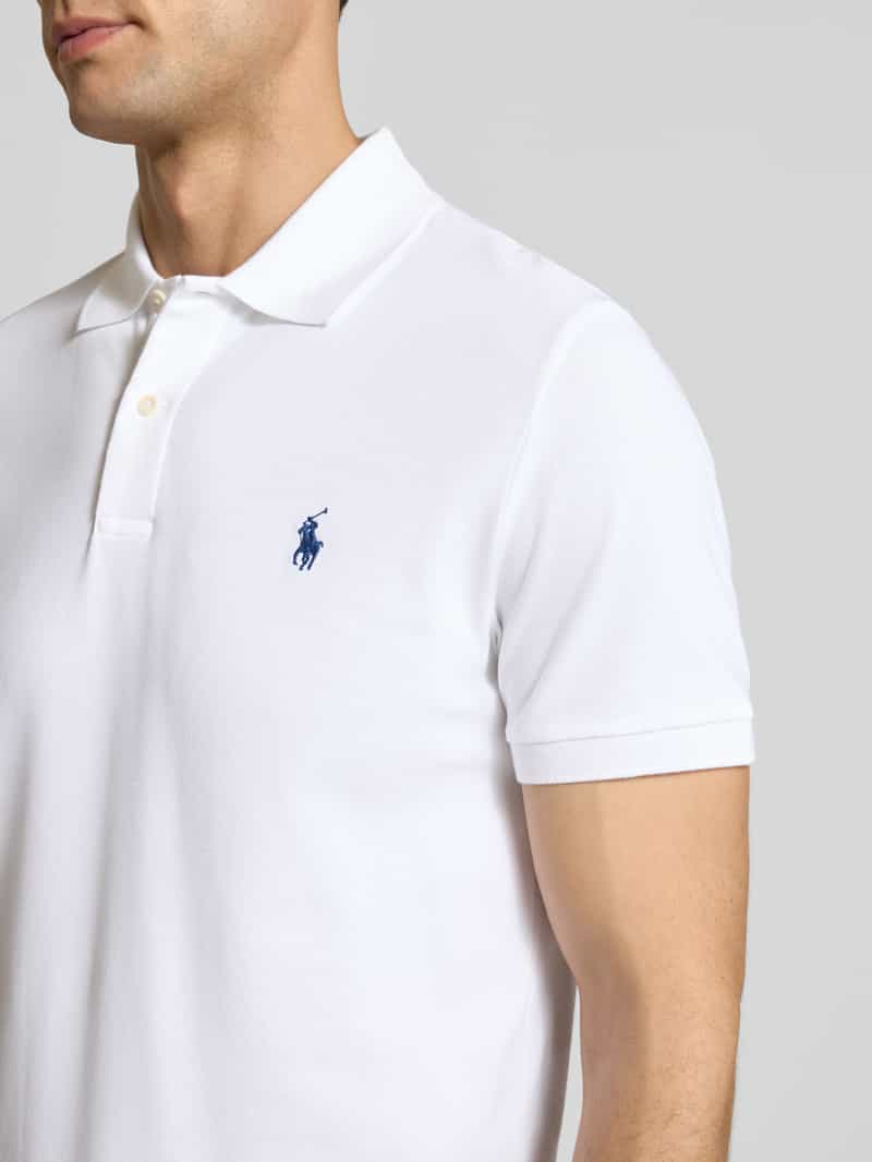 Polo Ralph Lauren Slim fit poloshirt met labelstitching