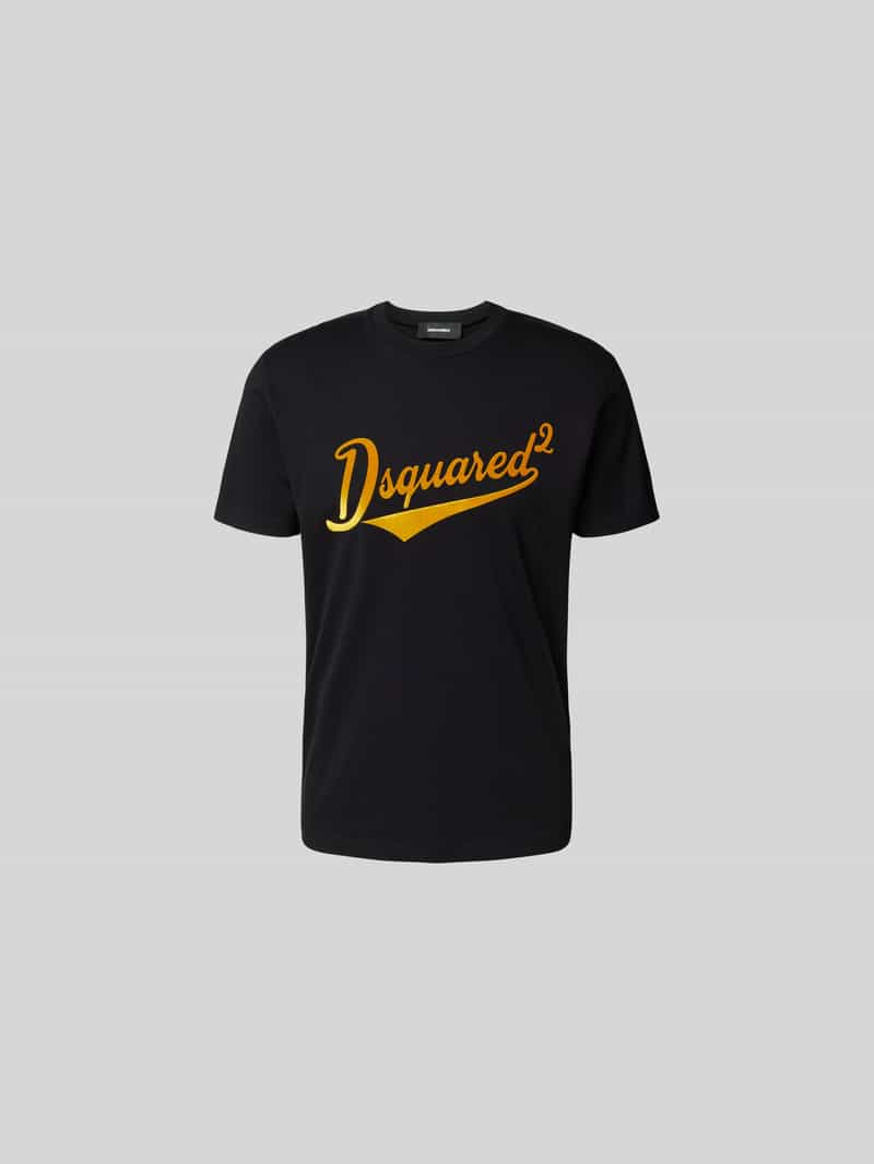 T-shirt met labelprint