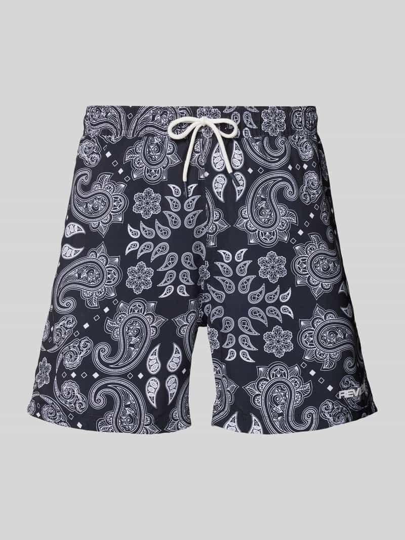 Spodenki kąpielowe ze wzorem paisley