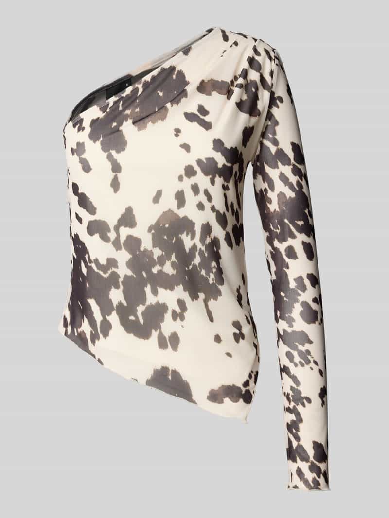 Gina Tricot Shirt met lange mouwen en one shoulder-design