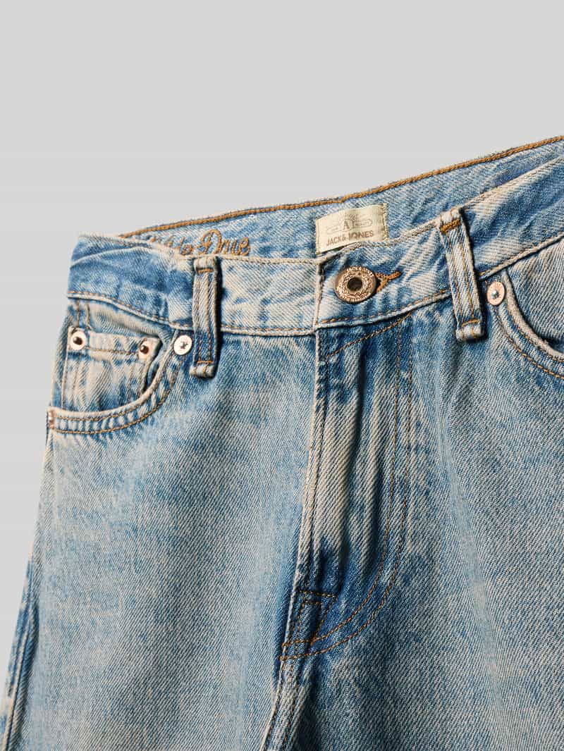 jack & jones Wide fit jeans met logopatch model 'Dave'