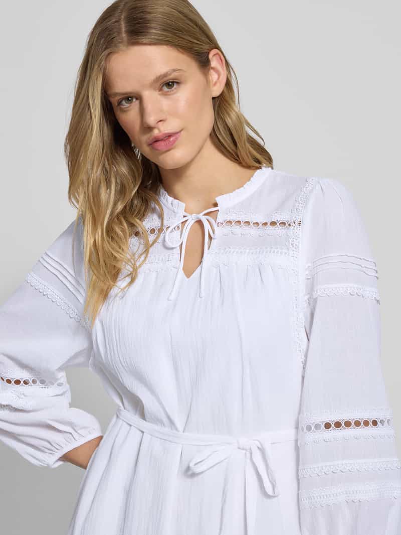 Only Relaxed fit mousseline jurk van zuiver katoen model 'VERA'