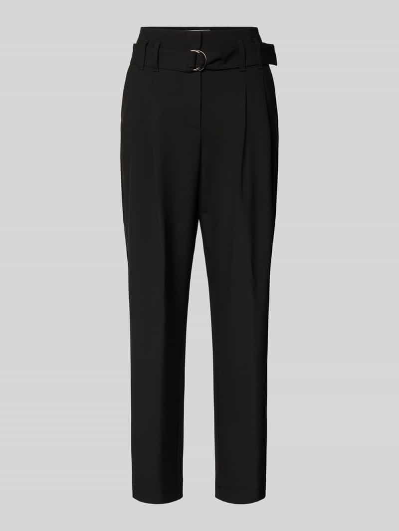 RAFFAELLO ROSSI Regular fit bandplooibroek met verkort model 'NICOLE'