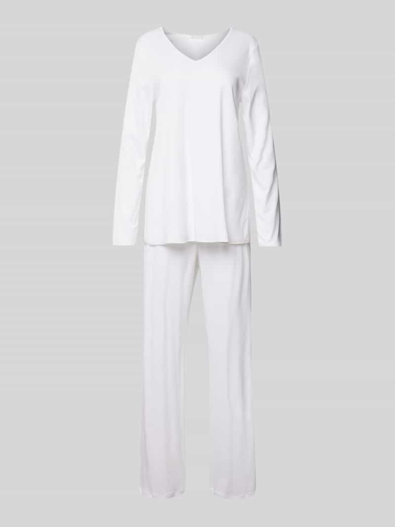 Hanro Pyjama met V-hals