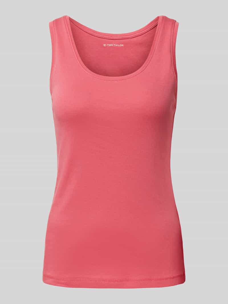 Tom Tailor Slim fit tanktop van katoenmix
