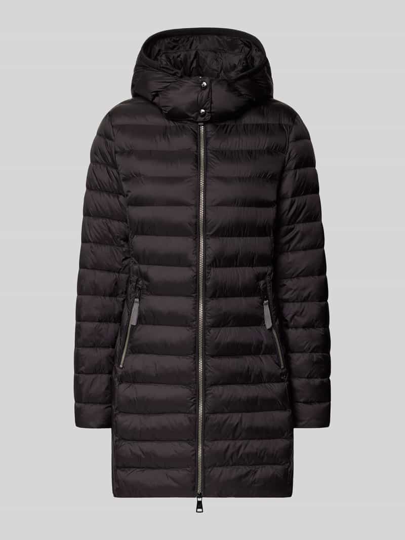 Fuchs Schmitt Regular fit gewatteerde lange jas met capuchon