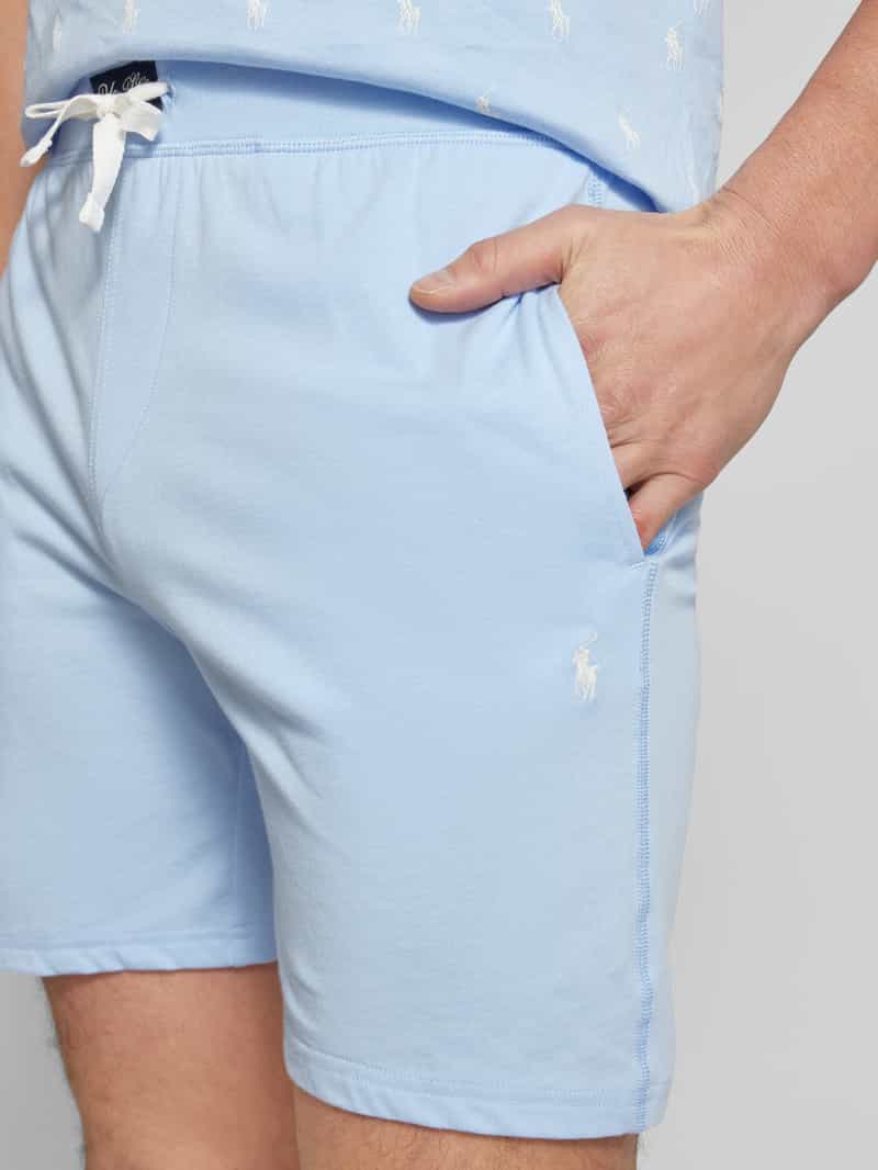 Polo Ralph Lauren Underwear Slim fit korte pyjamabroek met labelpatch