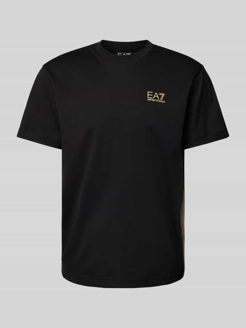 EA7 Emporio Armani T-shirt met labelprint
