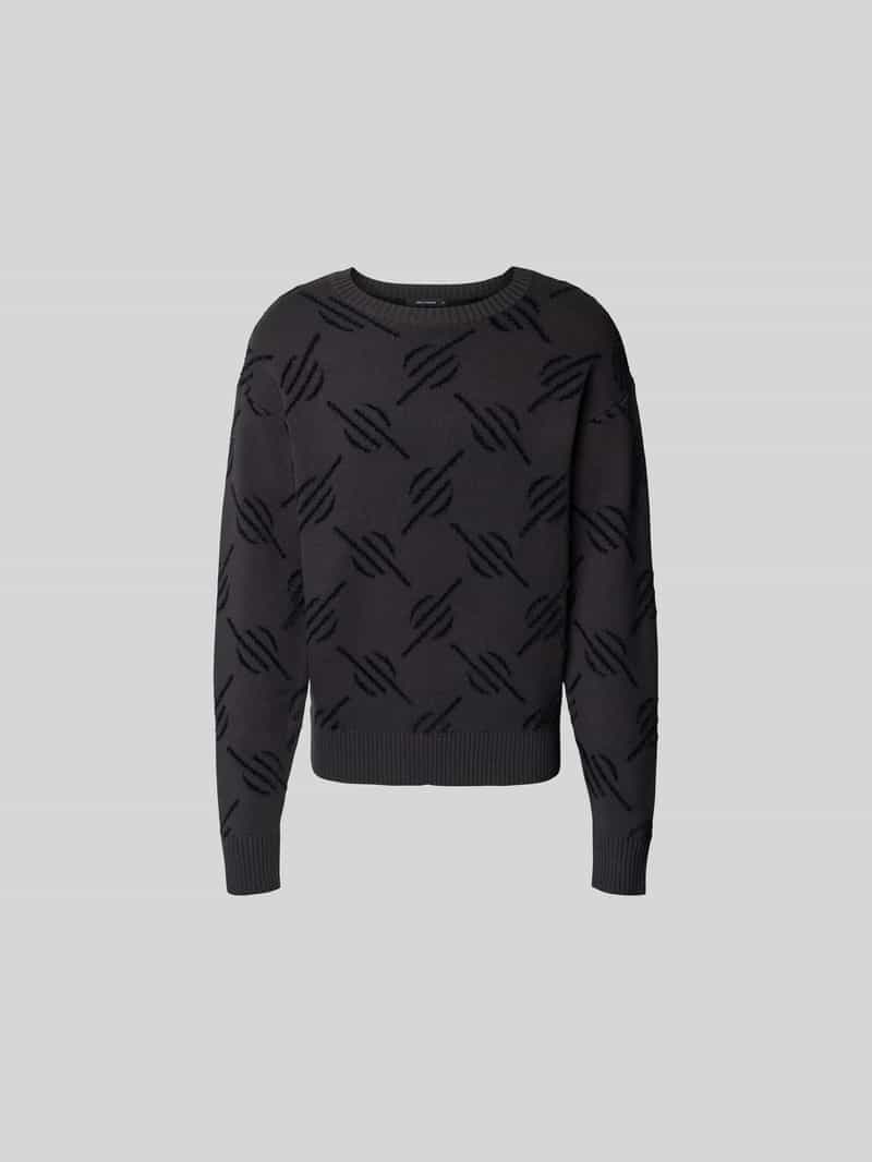 Pullover met geribde boorden