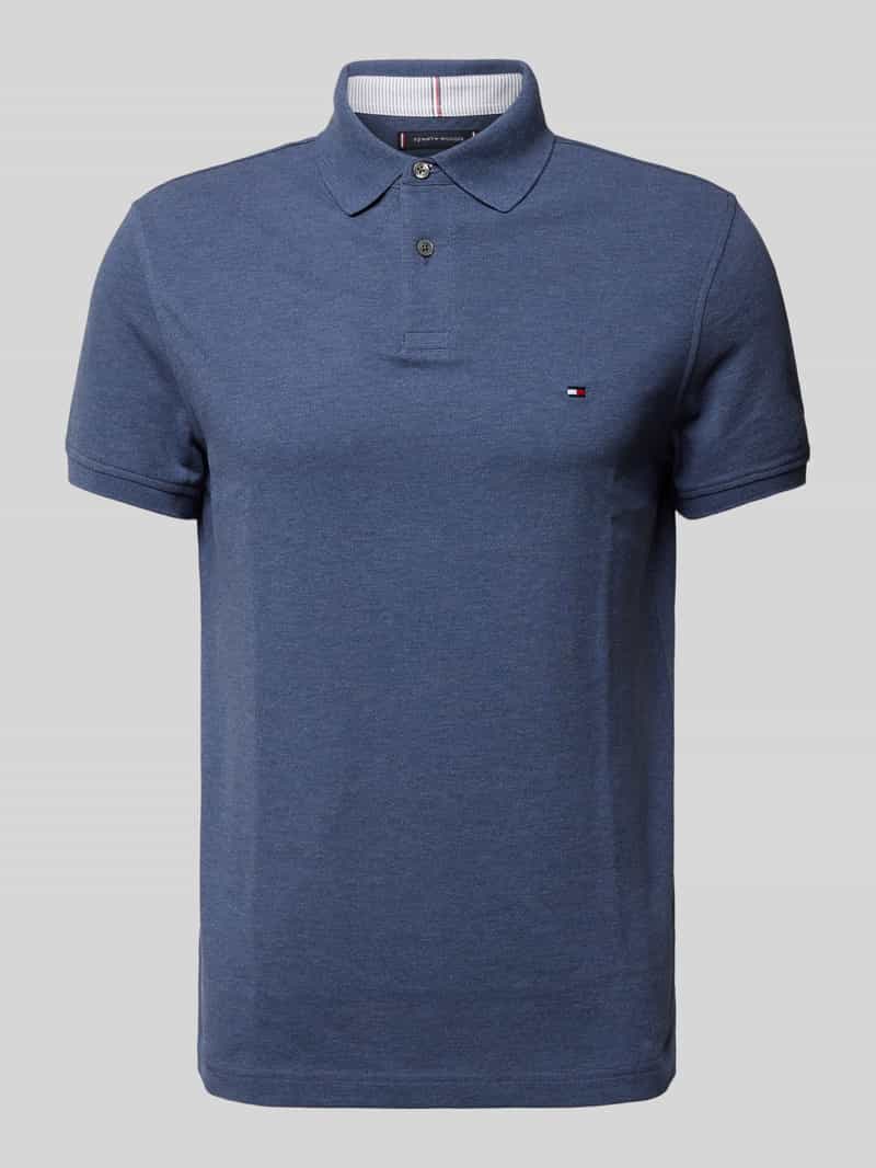 Tommy Hilfiger Regular fit poloshirt met logostitching model '1985'