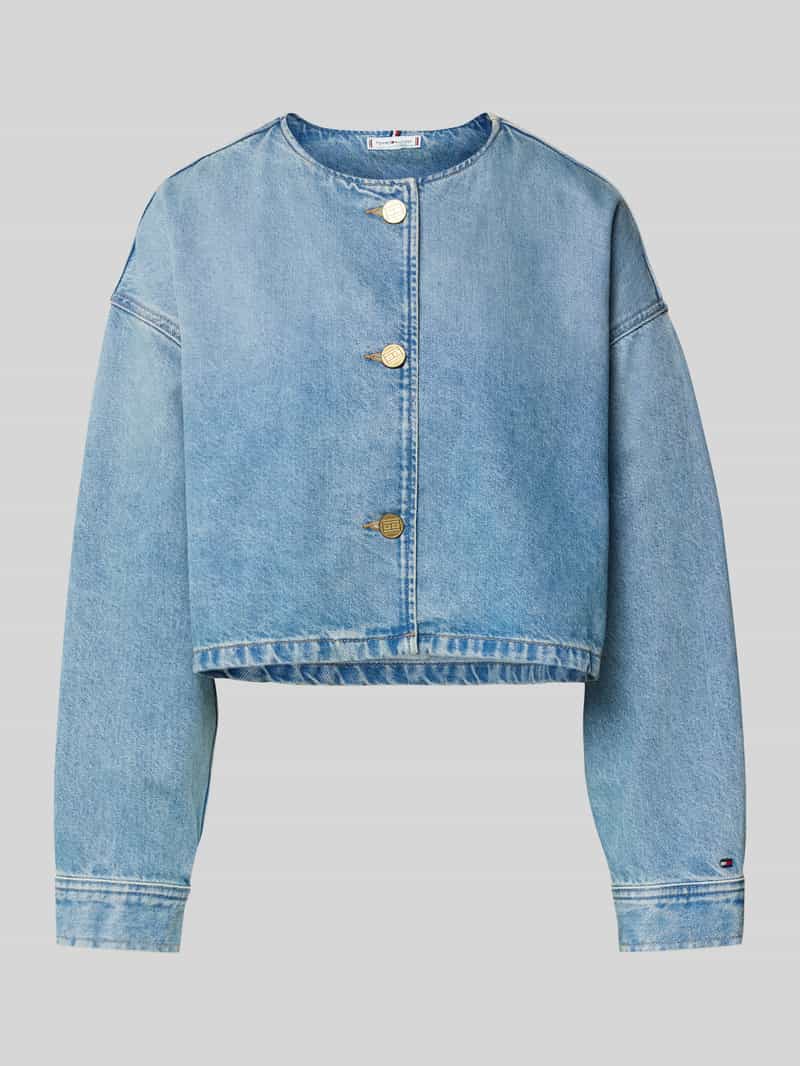 Regular fit jeansjack van een mix van katoen en lyocell