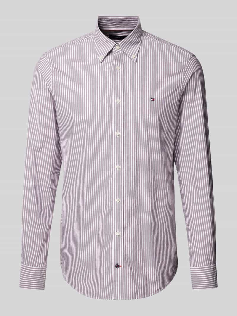 Tommy Hilfiger Tailored Slim fit zakelijk overhemd met button-downkraag, model 'ROYAL'