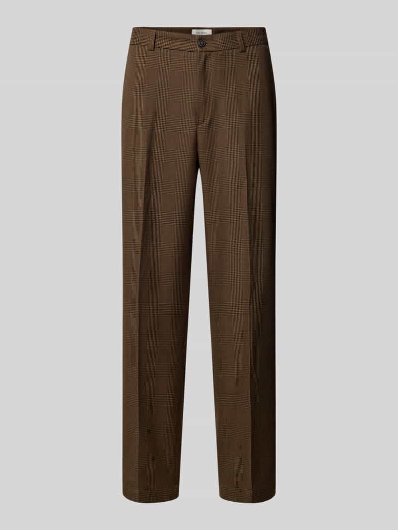 Les Deux Straight leg broek met persplooien