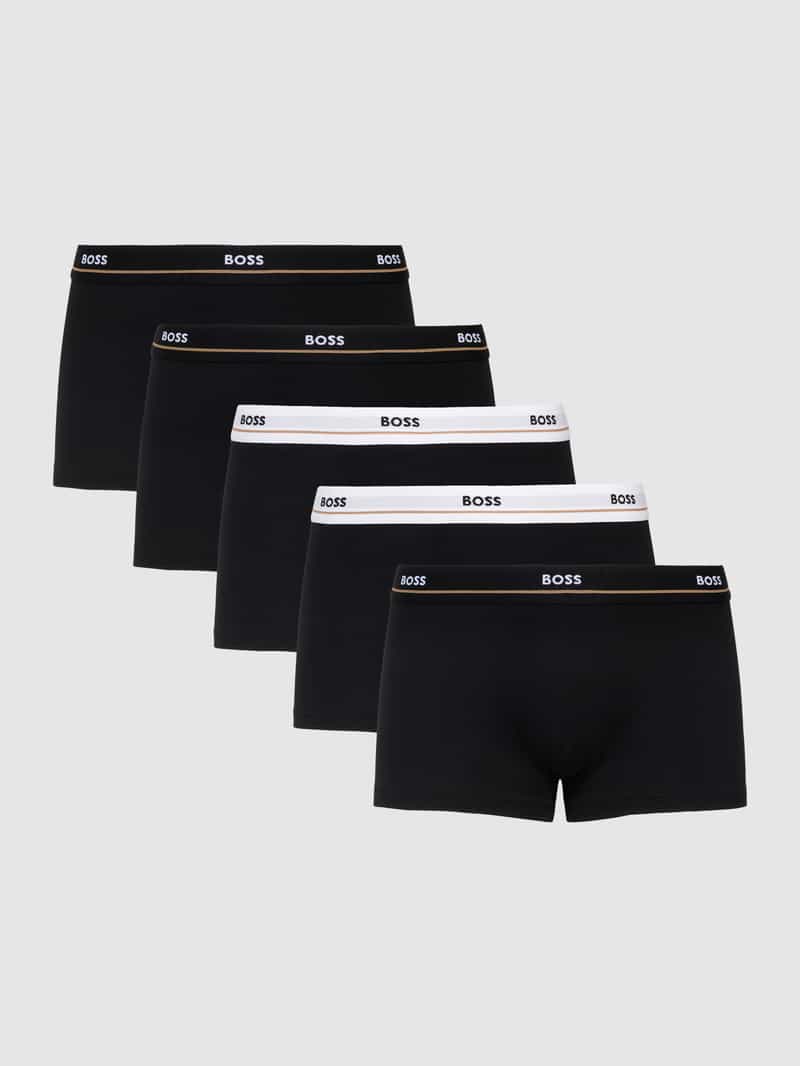 Boxershort met logo in band in een set van 5 stuks