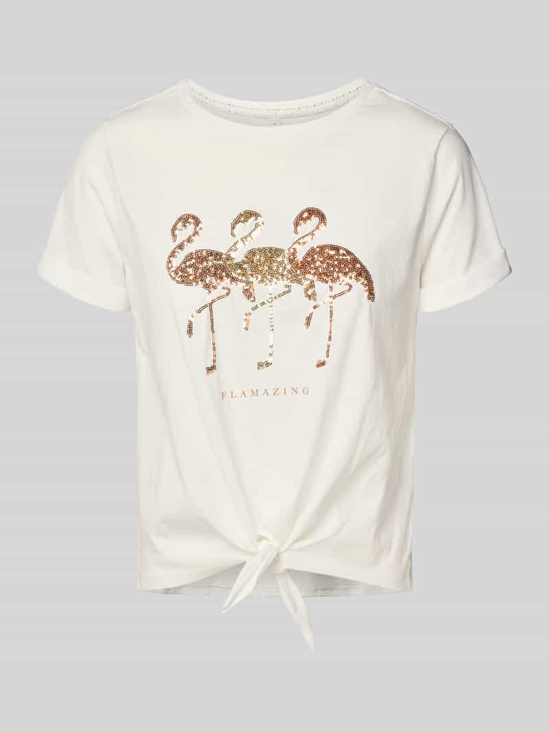 Only Regular fit T-shirt van puur katoen model 'DORA'