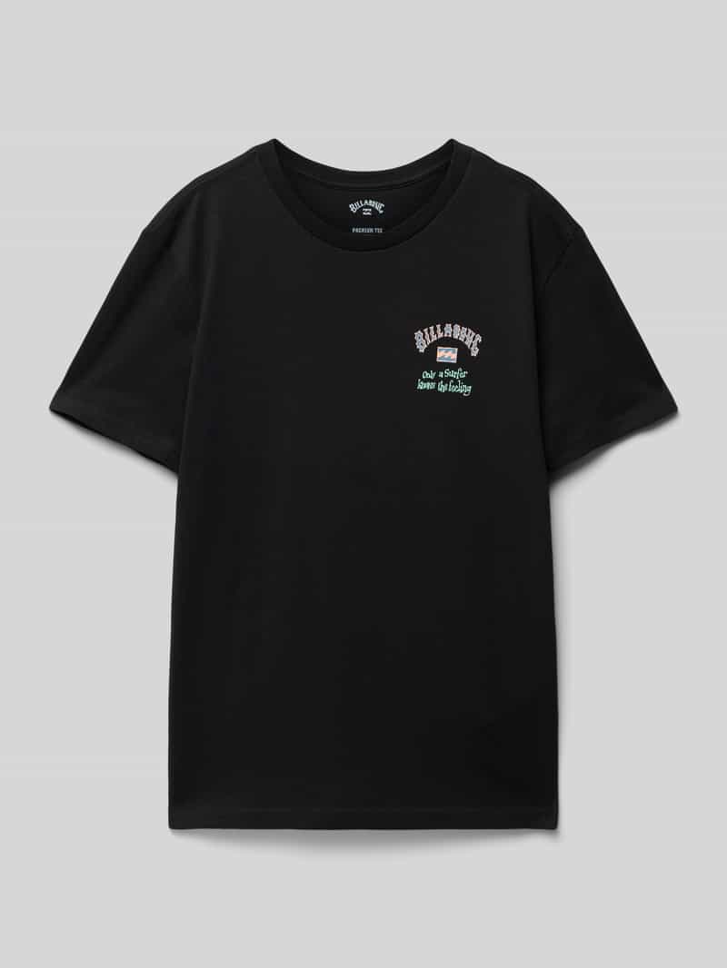 Billabong T-shirt met labelprint model 'KNOW THE FEELING'