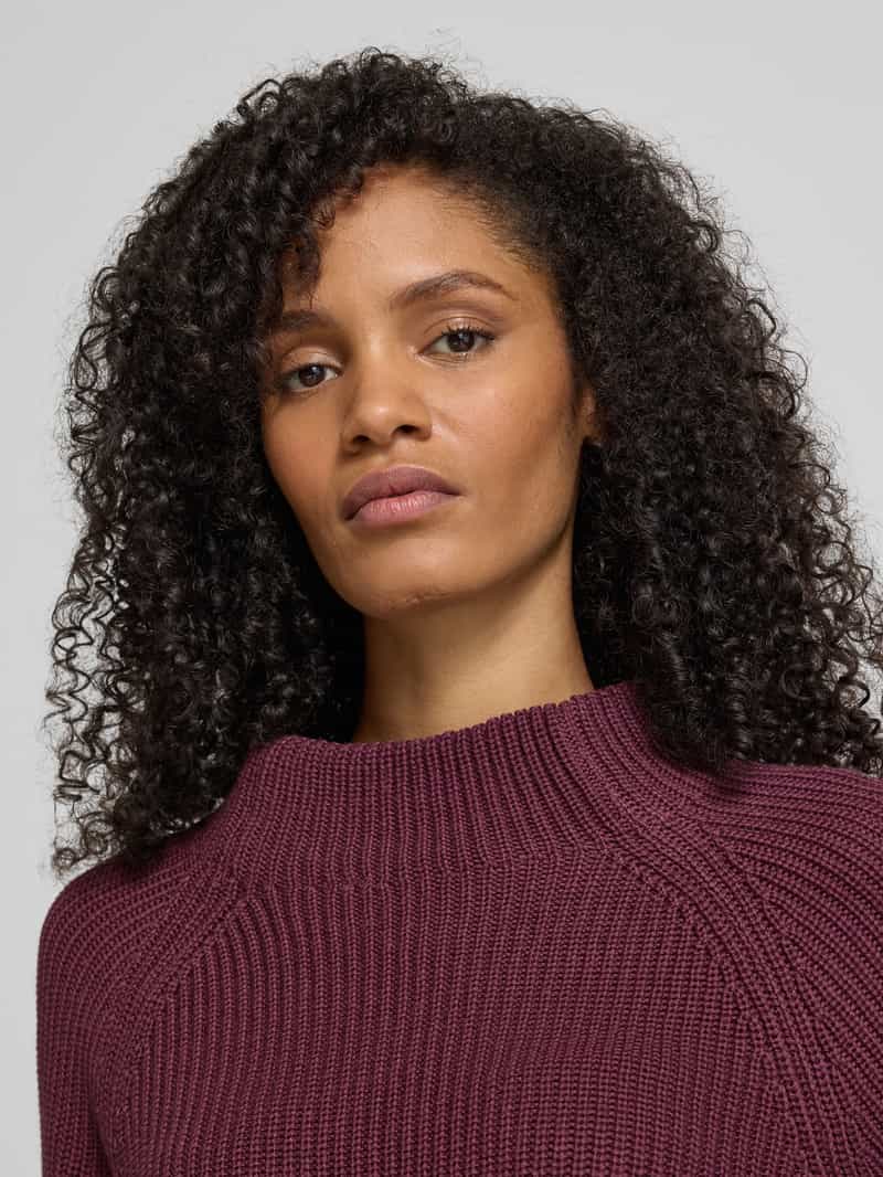 monari Gebreide pullover met opstaande kraag