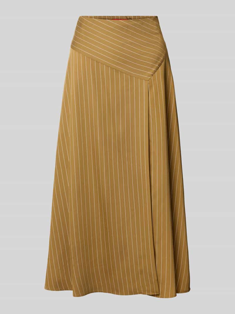MAX&Co. Uitlopende midirok van viscosemix model 'TRUDY'