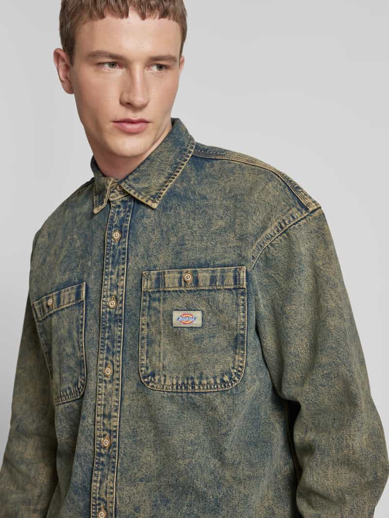 Dickies Relaxed fit jeansoverhemd met borstzakken model 'HOUSTON'