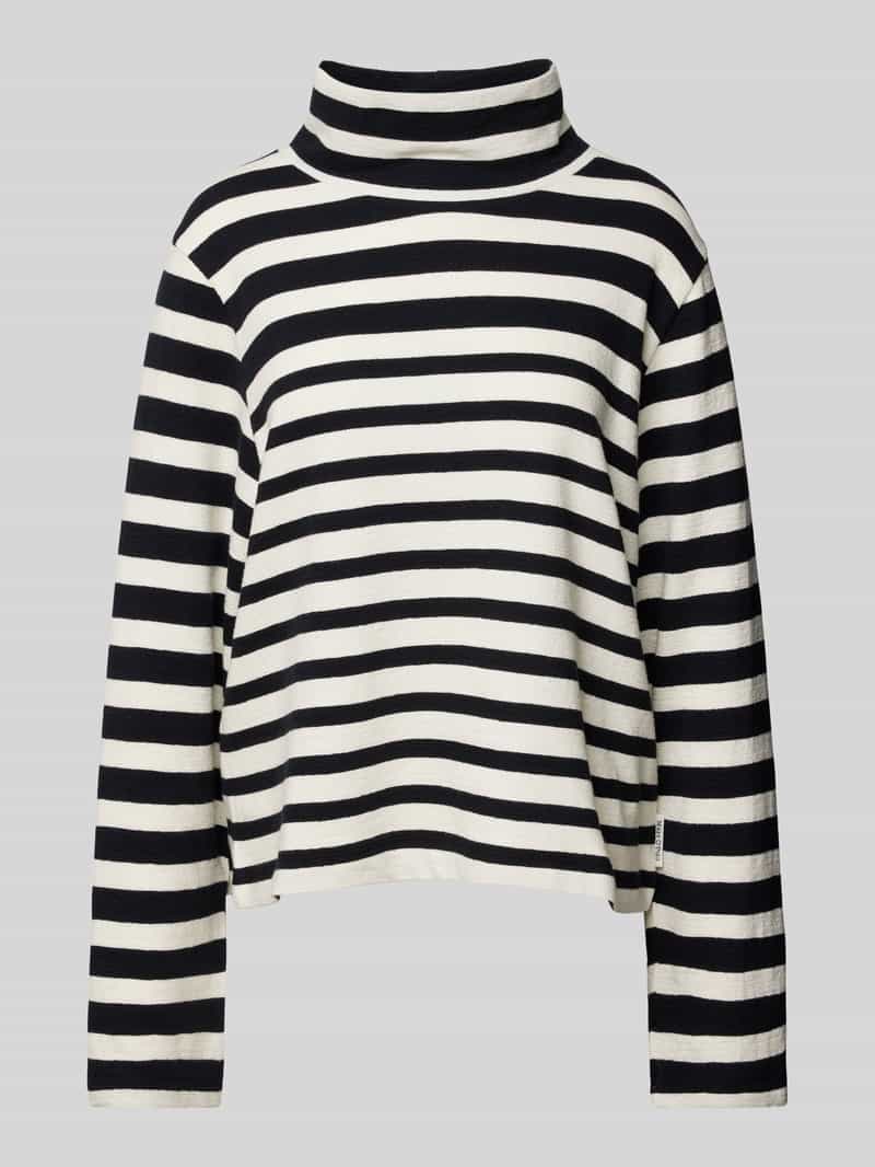Marc O'Polo Regular fit shirt met lange mouwen van pure katoenjersey met col