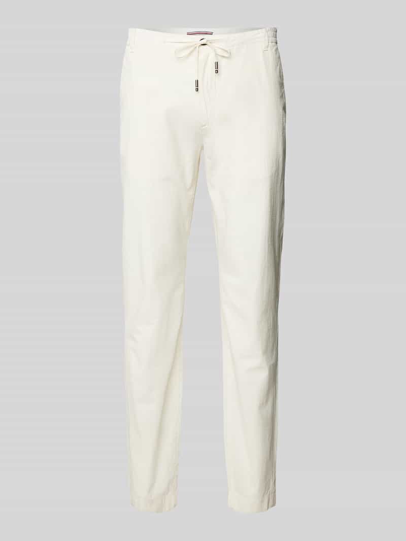 Tommy Hilfiger Relaxed fit stoffen broek van puur katoen model 'HARLEM'