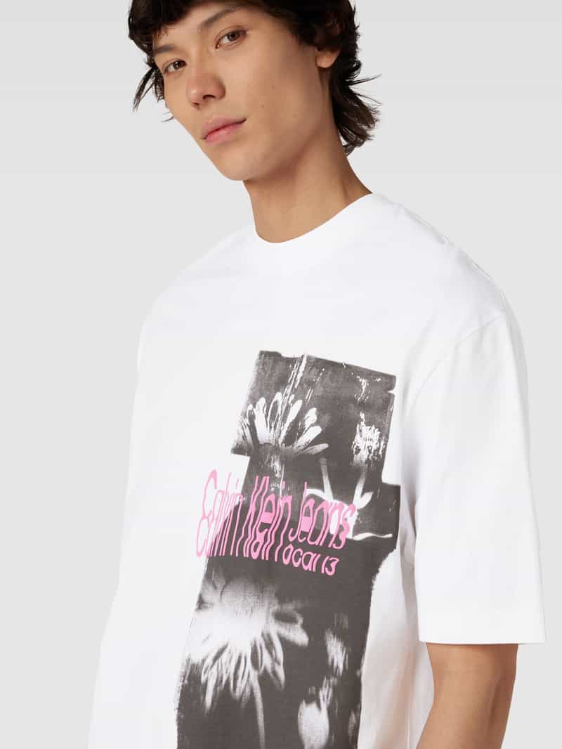 Calvin Klein Jeans T-shirt met logoprint T-shirt met logoprint model 'DISRUPTED'