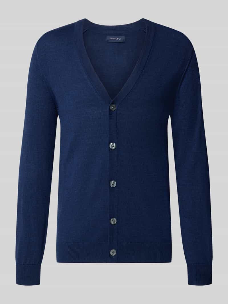 Cardigan van wolmix met v-hals