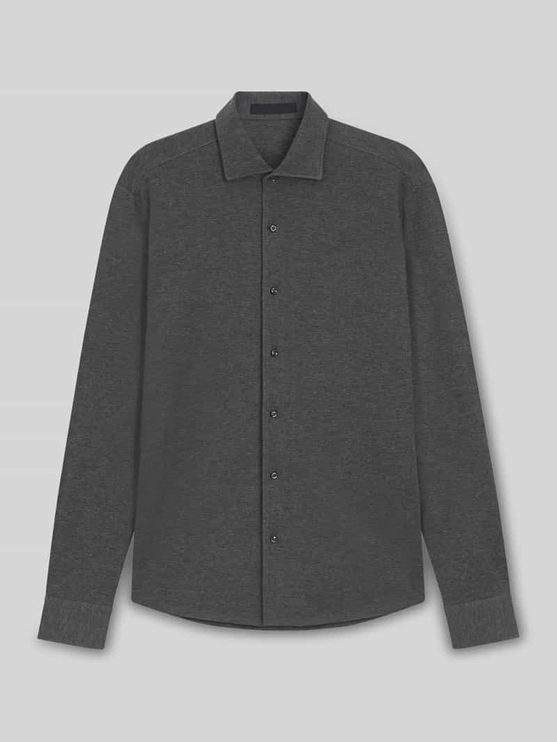 Boss Slim fit vrijetijdsoverhemd van katoenjersey model 'H-RUDY' BECKHAM x