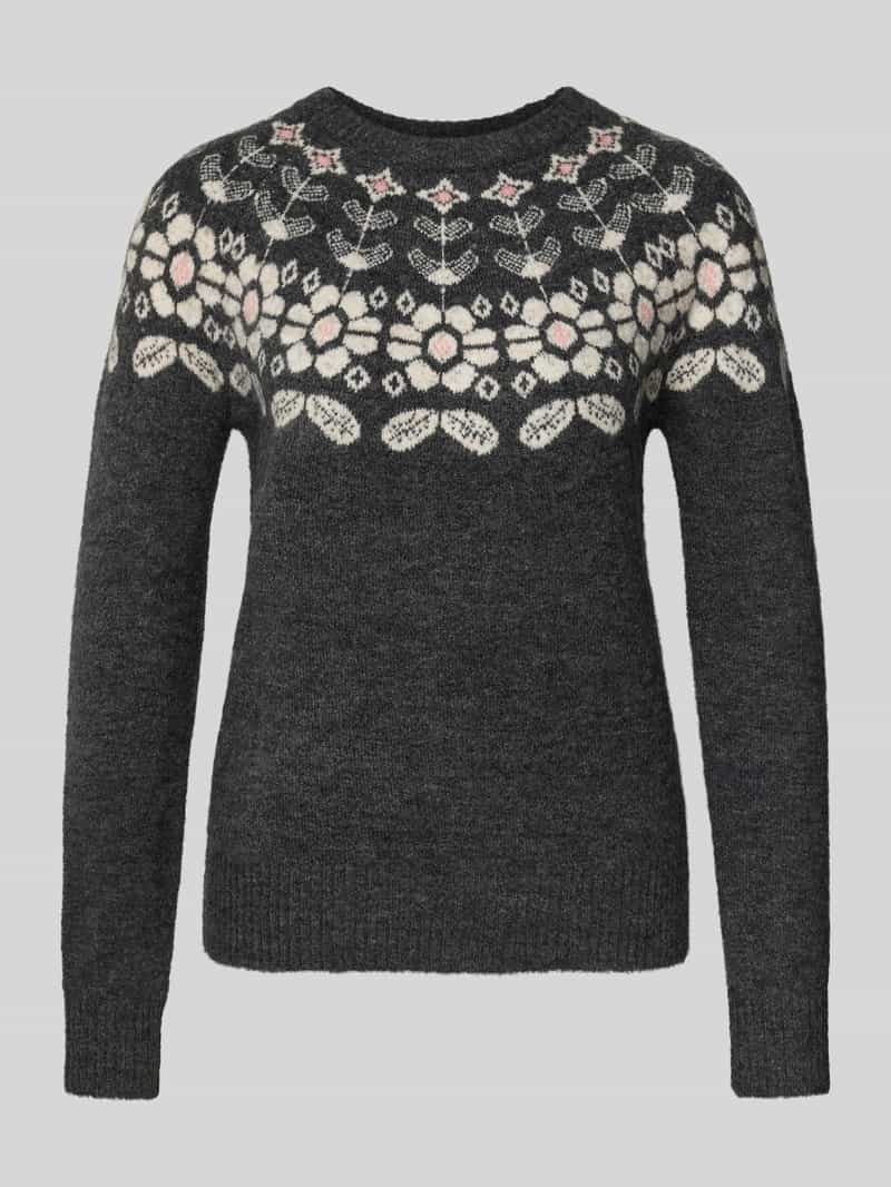 Vero Moda Gebreide trui VMSIMONE LS NORDIC PULLOVER GA REP BOO