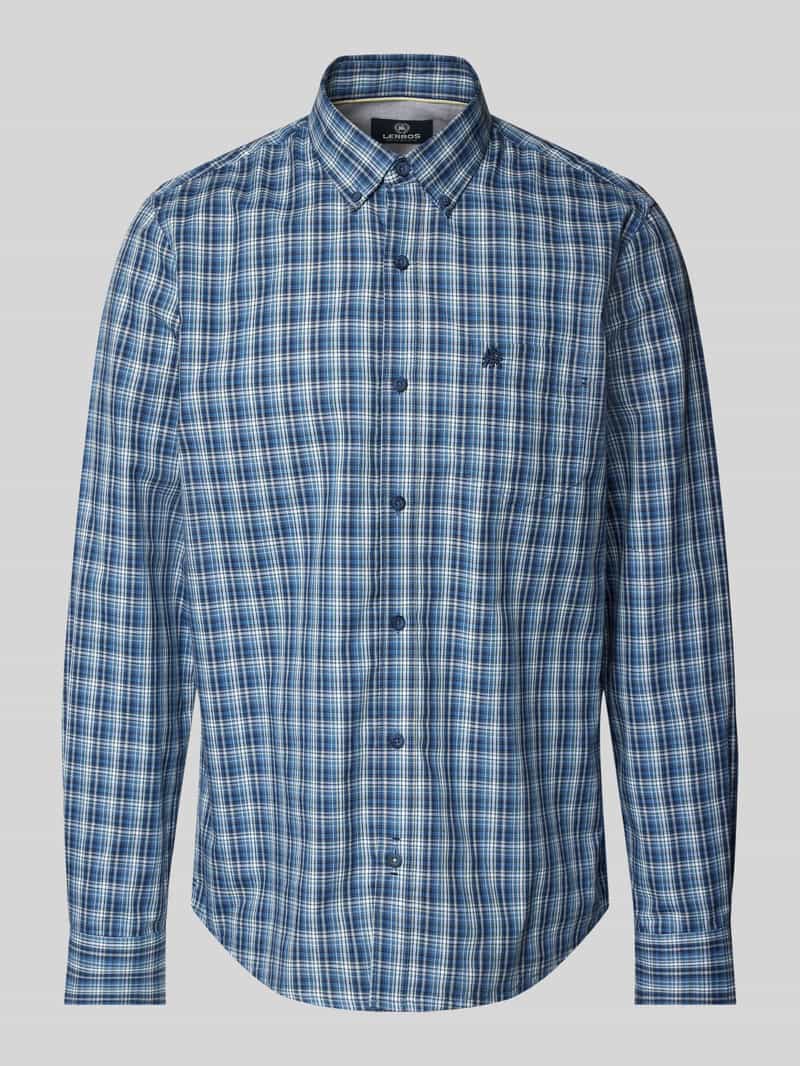 Lerros Regular fit vrijetijdsoverhemd met labelstitching