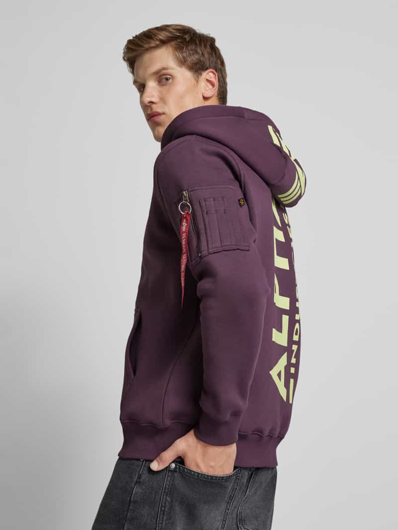 alpha industries Sweatjack met labeldetails