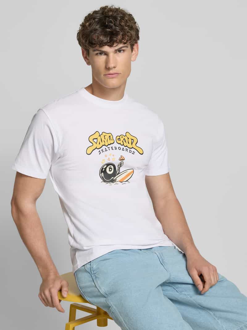 Santa Cruz T-shirt met labelprint