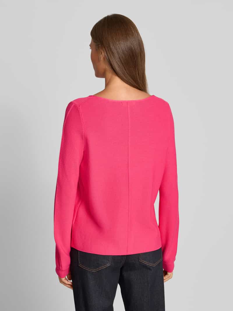 Christian Berg Woman Pullover van pure katoen in tricotlook