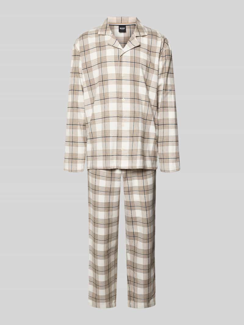 Boss Regular fit pyjama van katoenmix model 'HOLIDAY'