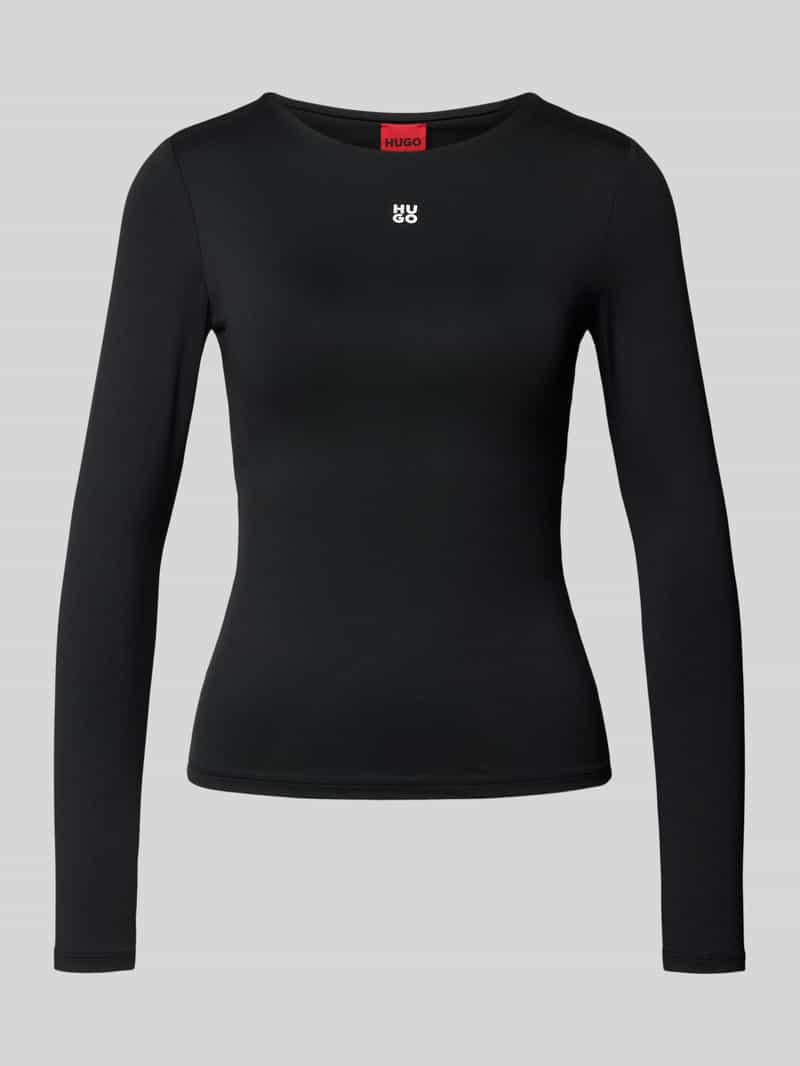 HUGO Slim fit shirt met lange mouwen van elastische jersey model 'DASIIA'