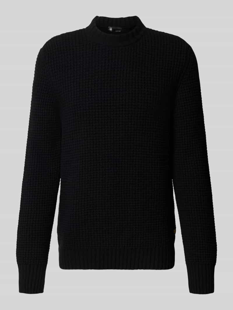 G-Star Raw Wollen pullover met structuurmotief model 'Chunky'