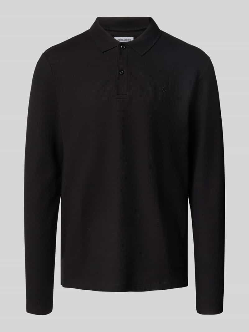 jack & jones Regular fit poloshirt met labelstitching model 'AUSTIN'