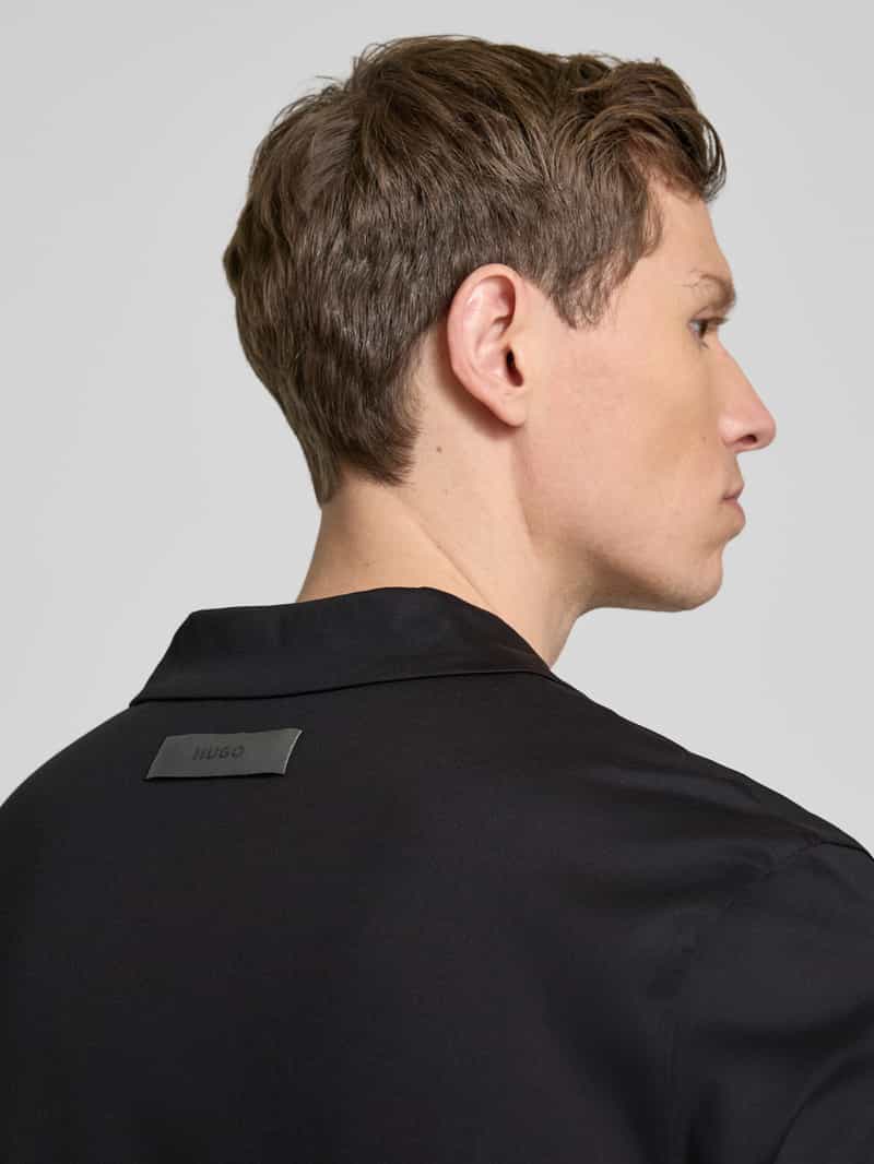 HUGO Poloshirt met V-hals model 'Dimerspolo'