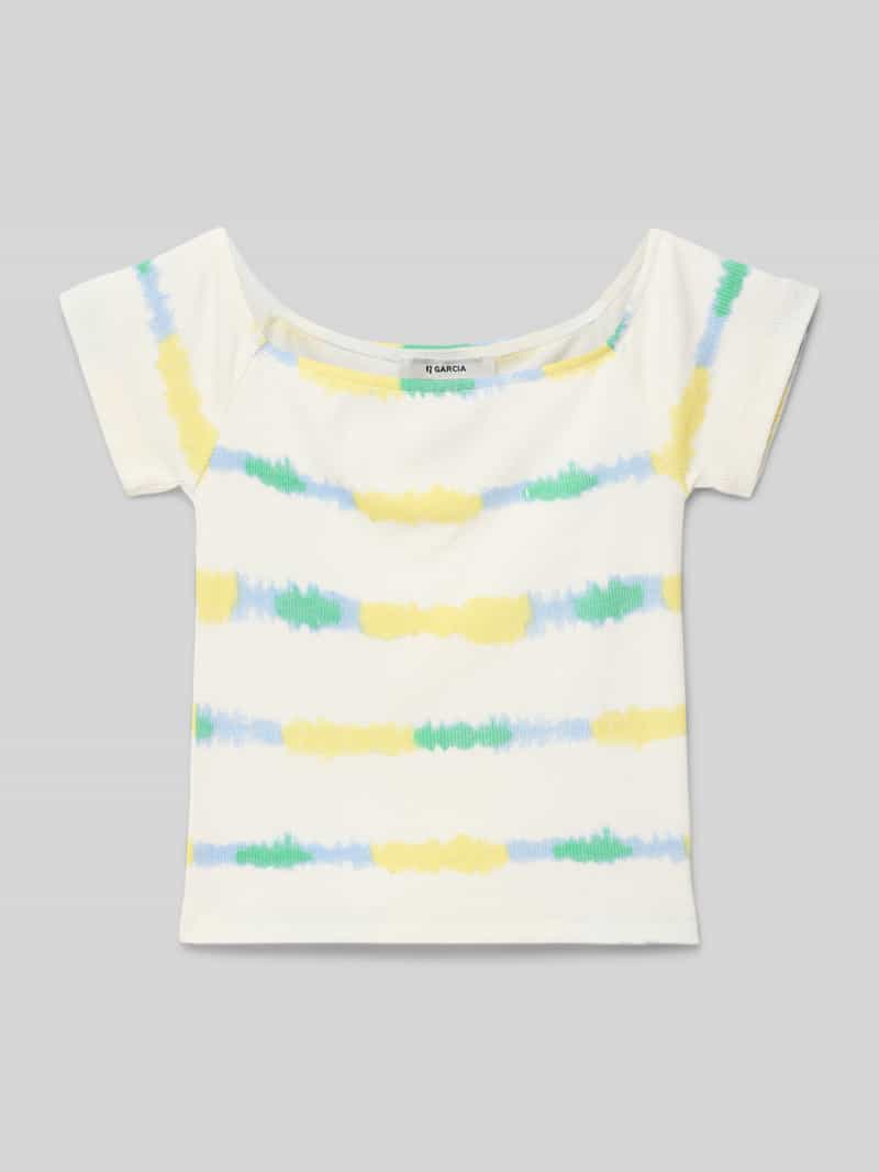 Garcia T-shirt met boothals