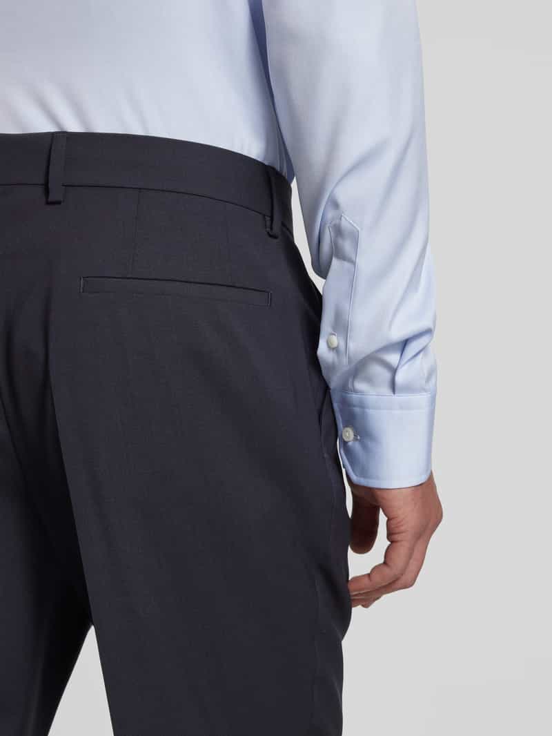 Boss Regular fit pantalon met persplooien model 'Genius'