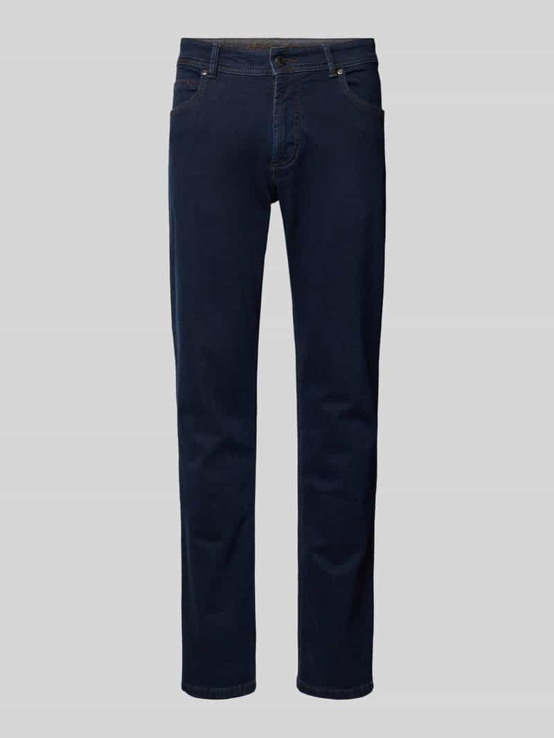 regular fit jeans met merkdetail