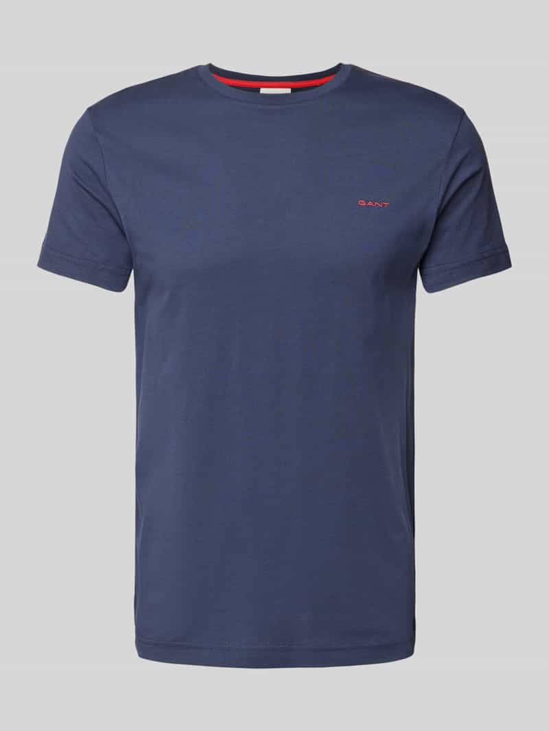 Gant T-shirt met labelstitching