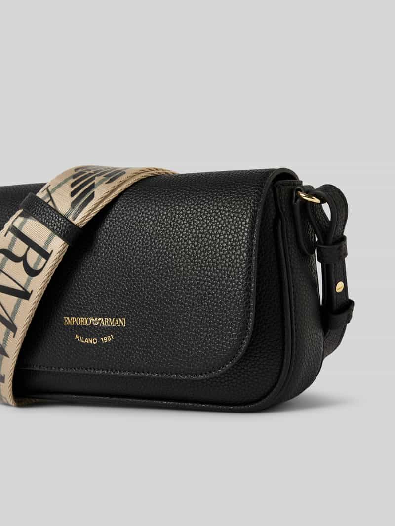 Emporio Armani Schoudertas met labelprint model 'LILLY'