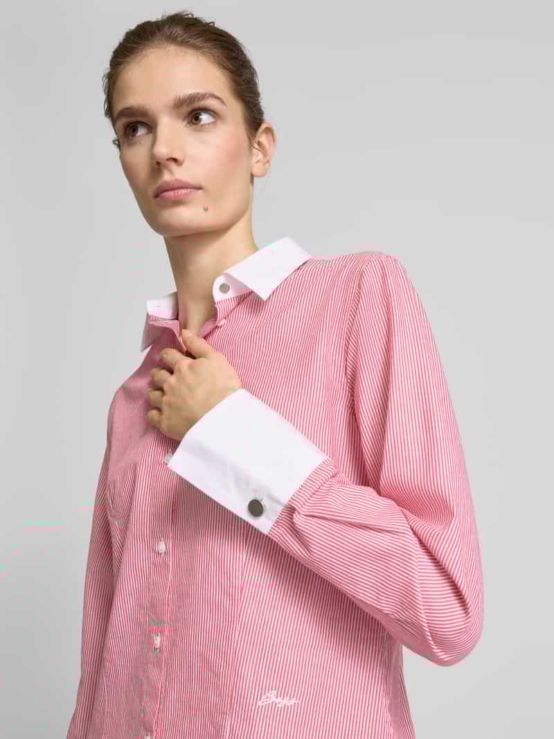 Boss Orange Overhemdblouse met labelstitching model 'Barbyna'